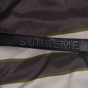 Supreme studded logo belt